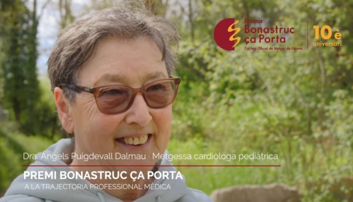 Dra. Àngels Puigdevall. Premi Bonastruc ça Porta. 10a edició